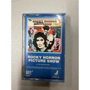 Vintage 1975 Rocky Horror Picture Show Soundtrack Cassette Tape Blue GRT 5374